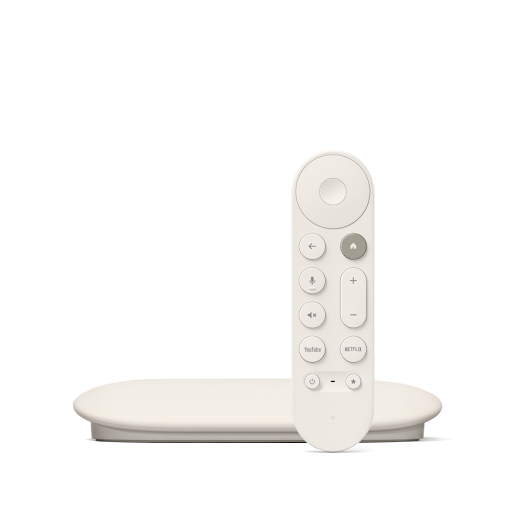 Google TV 4K Streaming Device – Voice Remote, HDR (Porcelain)